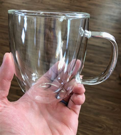 best double walled glass mug.